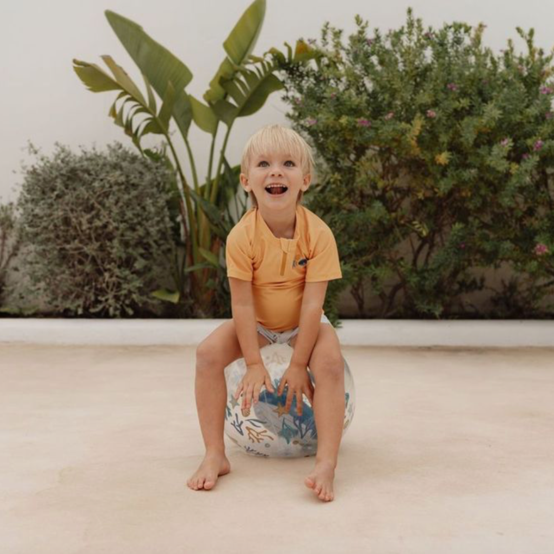 Little Dutch 3D Beach Ball | Ocean Dreams Blue