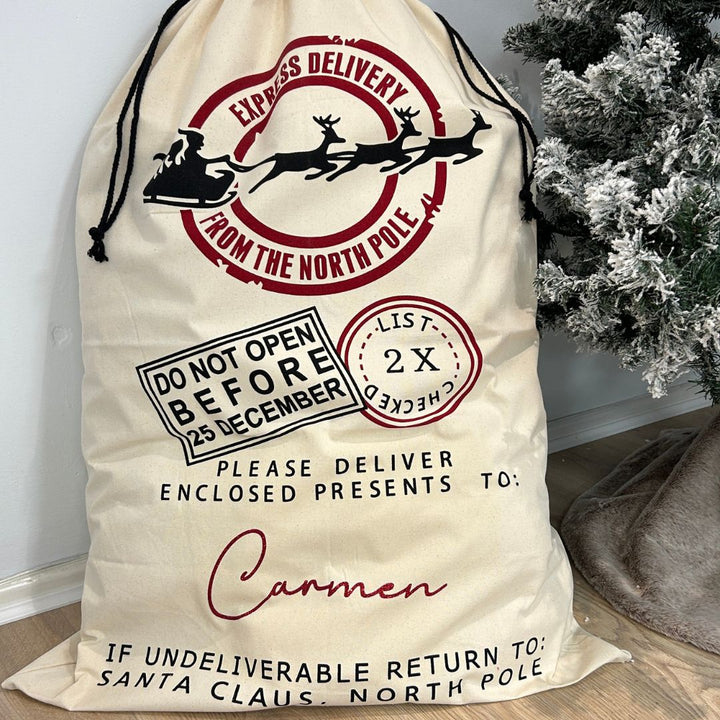 Personalised North Pole Express Sack | Large