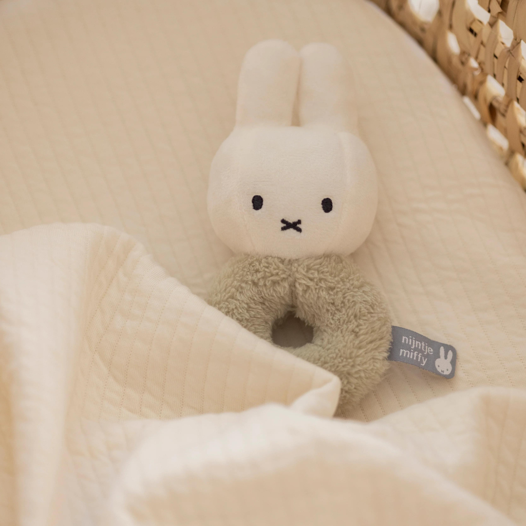Miffy Ring Rattle | Fluffy Green
