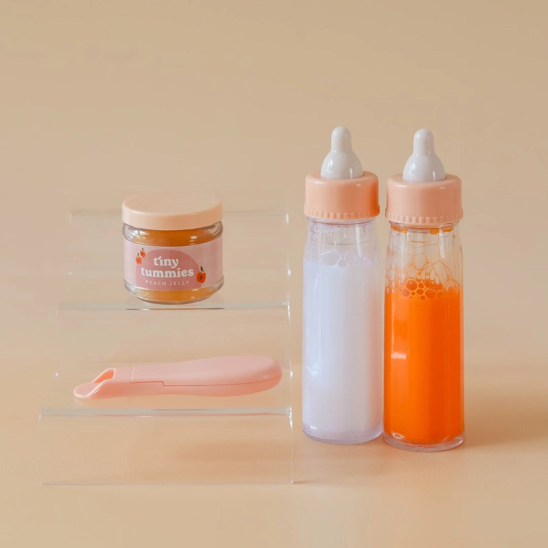 Tiny Harlow Tiny Tummies Magic Peach Jelly Jar and Spoon