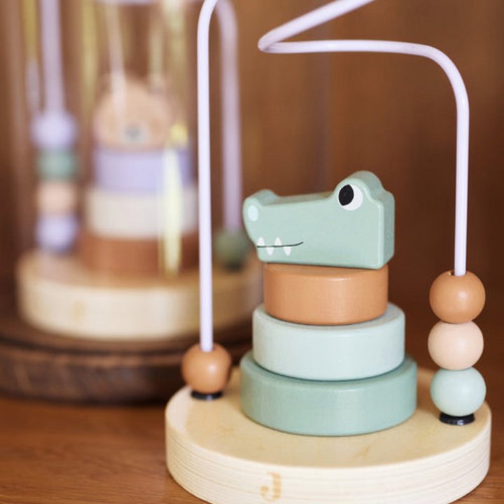 Jollein Wooden Bead Maze Jungle Jambo | Croco