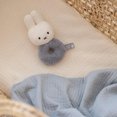 Miffy Ring Rattle | Fluffy Blue