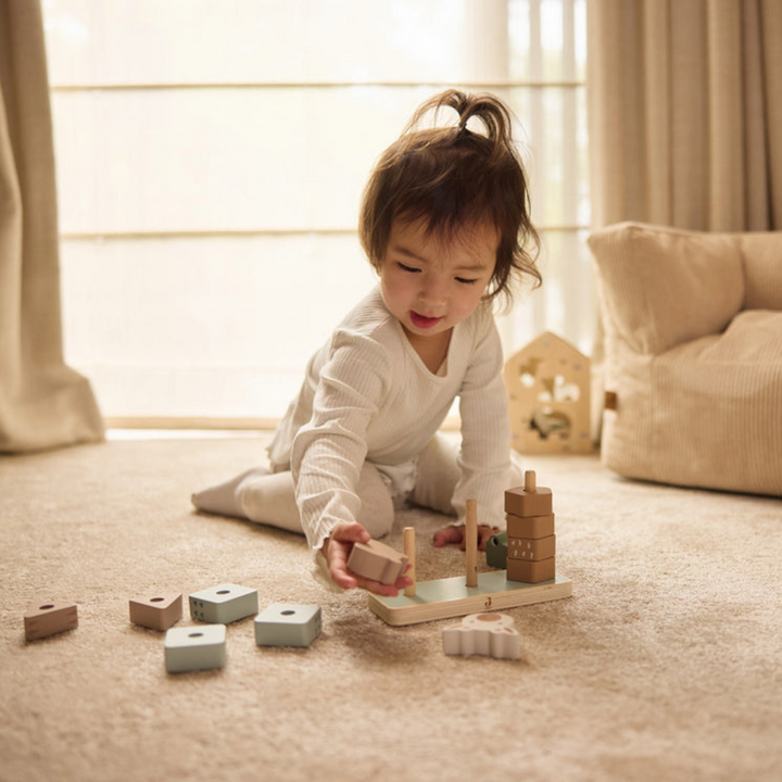 Jollein Wooden Stacking Tower | Jungle Jambo