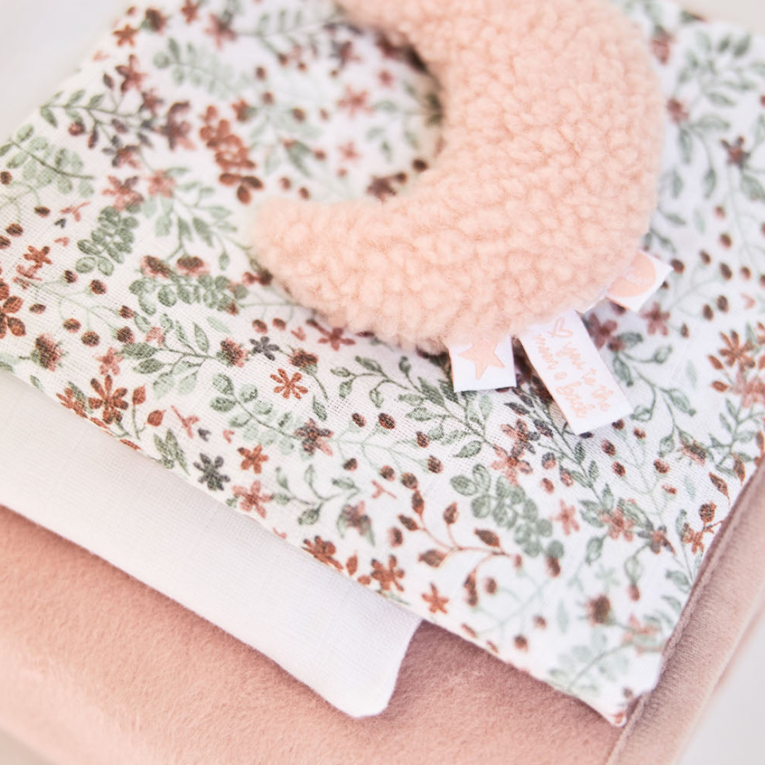 Jollein Rattle Moon | Pale Pink