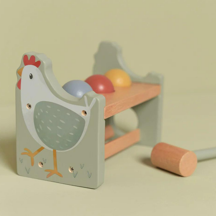 Little Dutch Hammer Bench With Rolling Balls | Little Farm