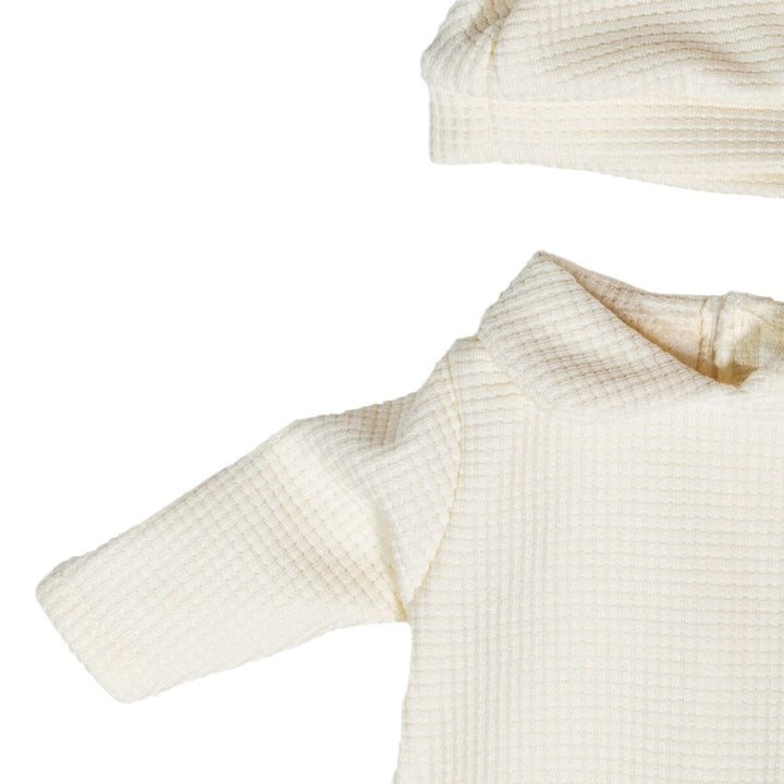 Doll Pyjama Set with Hat | Beige