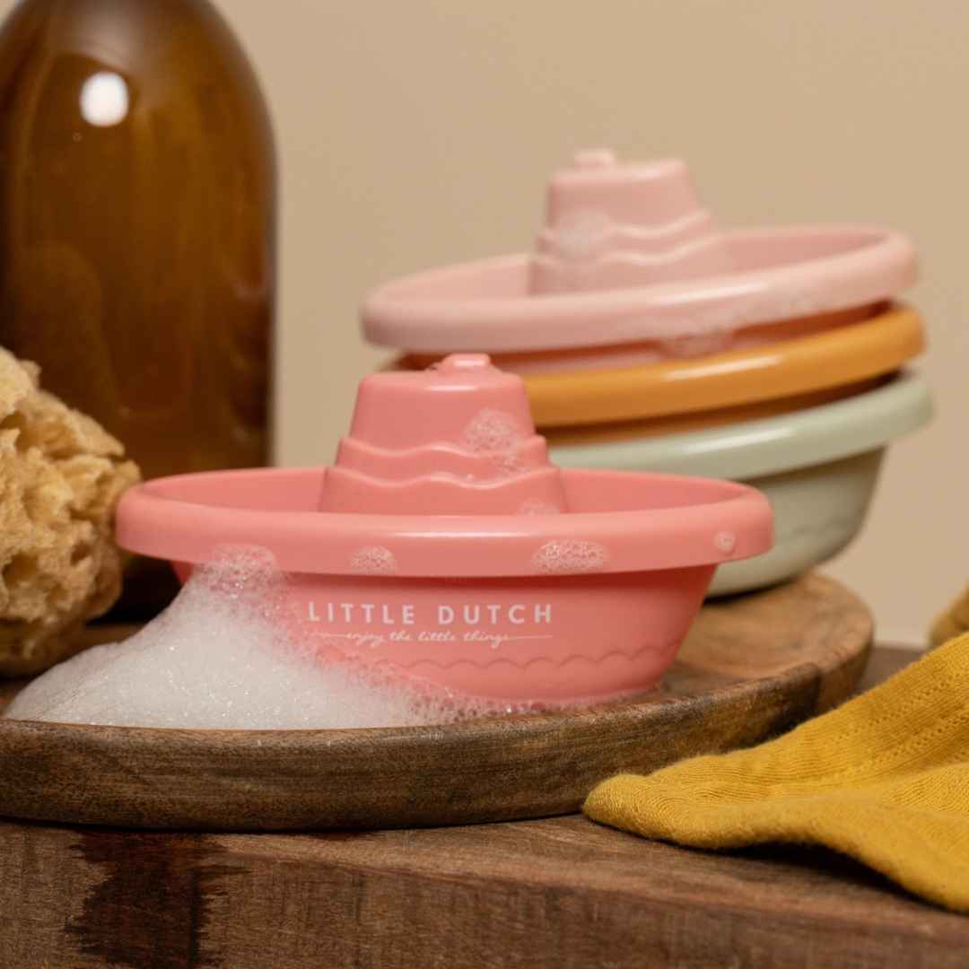 Little Dutch Stackable Bath Boats | Pink