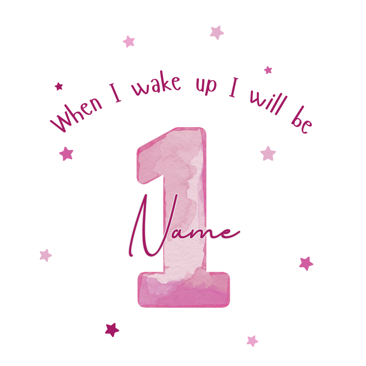 Personalised Children's Birthday Pyjamas Age 1 - 4 | Pink