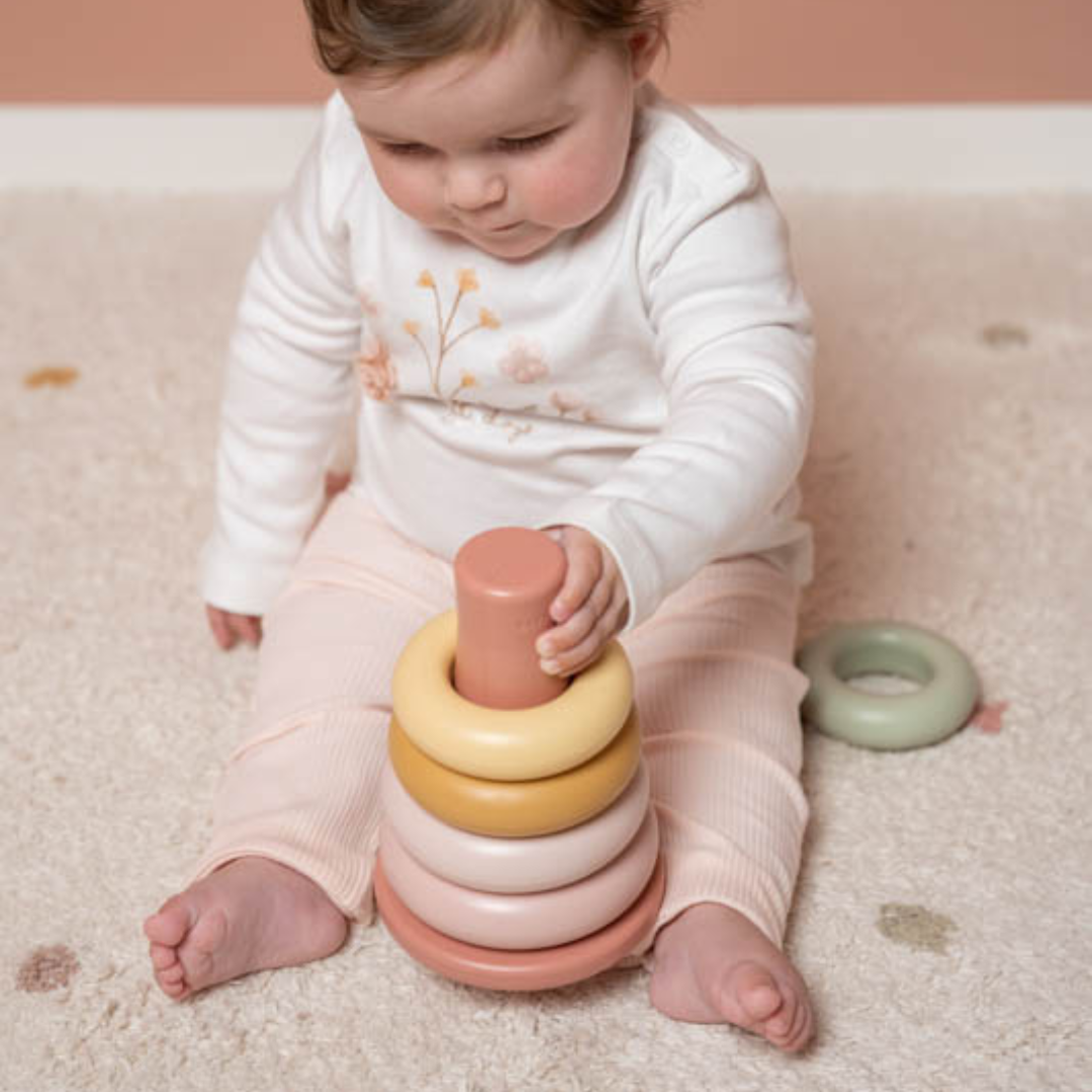 Little Dutch Stacking Rings Pink – Nola Baby - Main Image