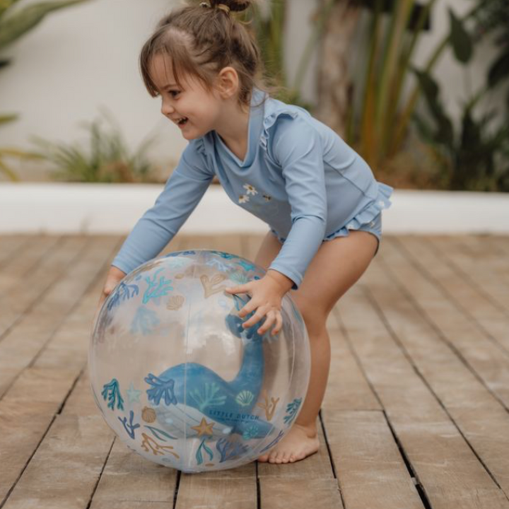 Little Dutch 3D Beach Ball | Ocean Dreams Blue