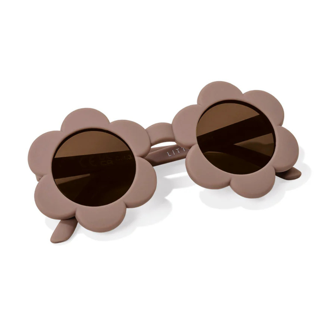 Little Dutch Kids Sunglasses Flowers | Mauve