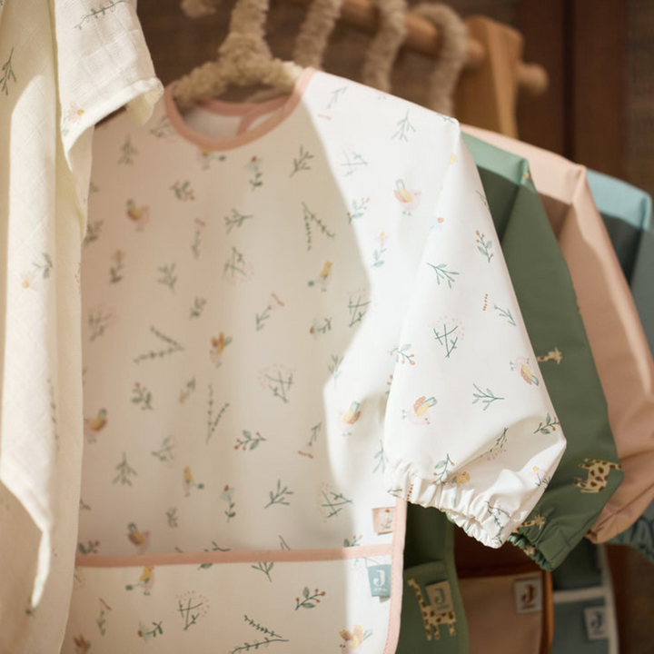 Jollein Waterproof Bib With Sleeves | Lovely Birds