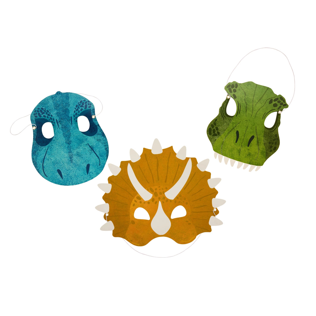 Dinosaur Card Masks | Pack of 6