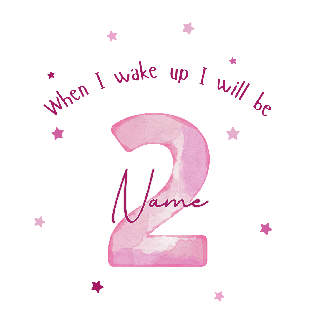 Personalised Children's Birthday Pyjamas Age 1 - 4 | Pink