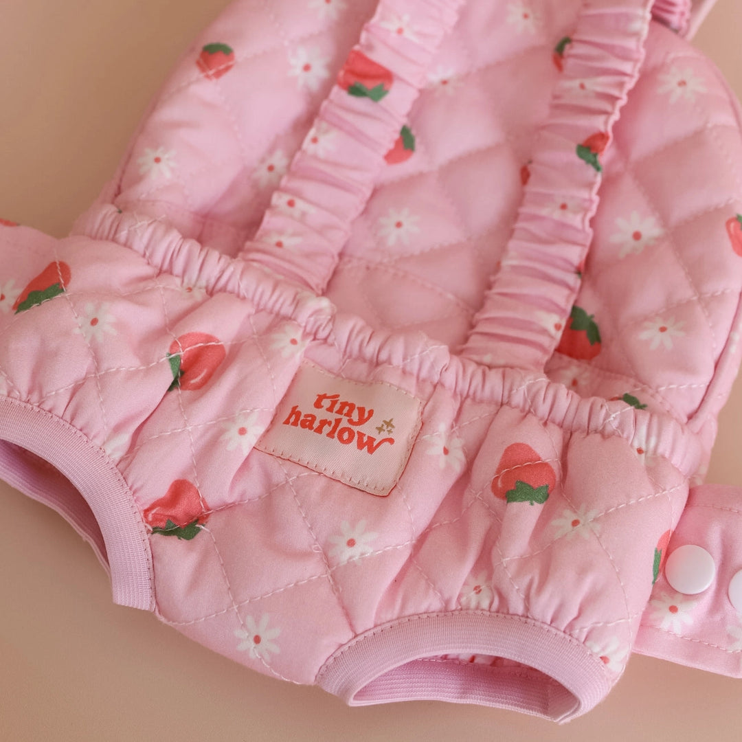Tiny Harlow Baby Doll Carrier | Strawberry Picnic