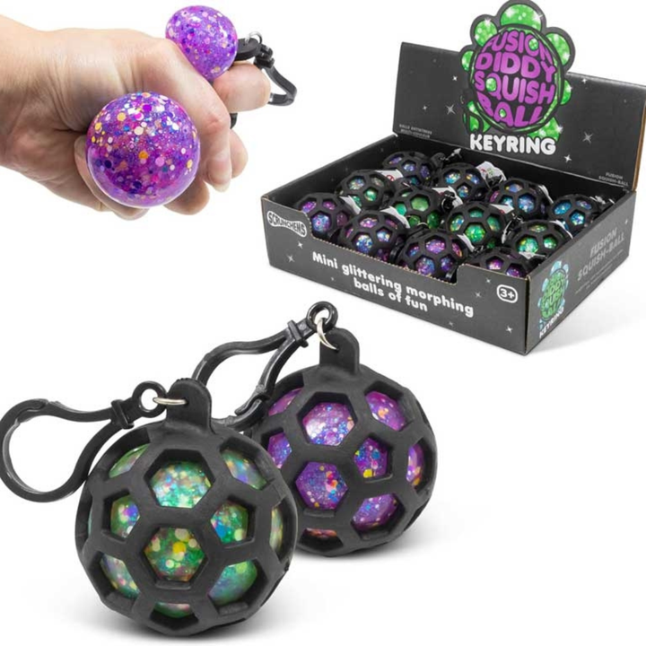 Fushion Squish Ball Keychain