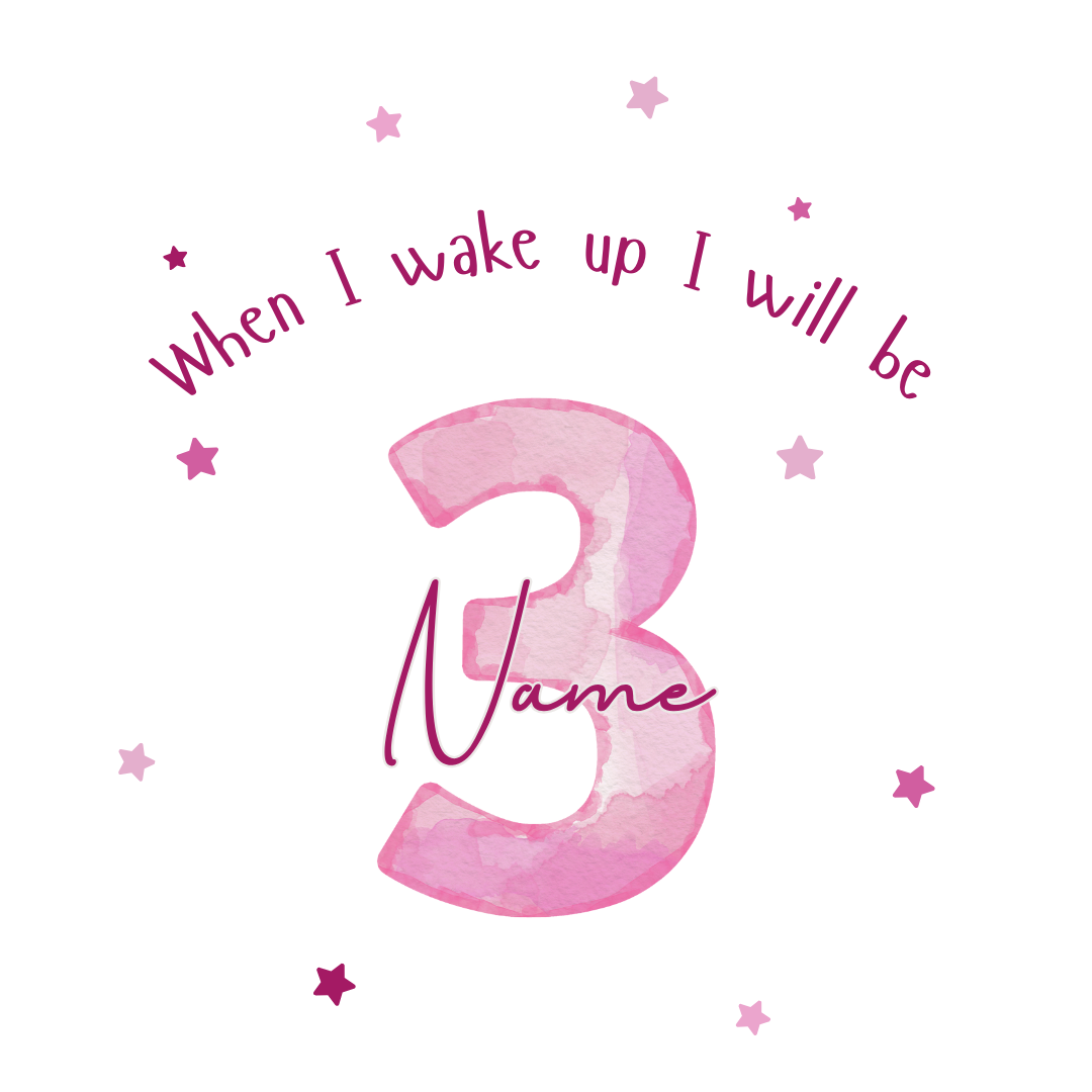 Personalised Children's Birthday Pyjamas Age 1 - 4 | Pink