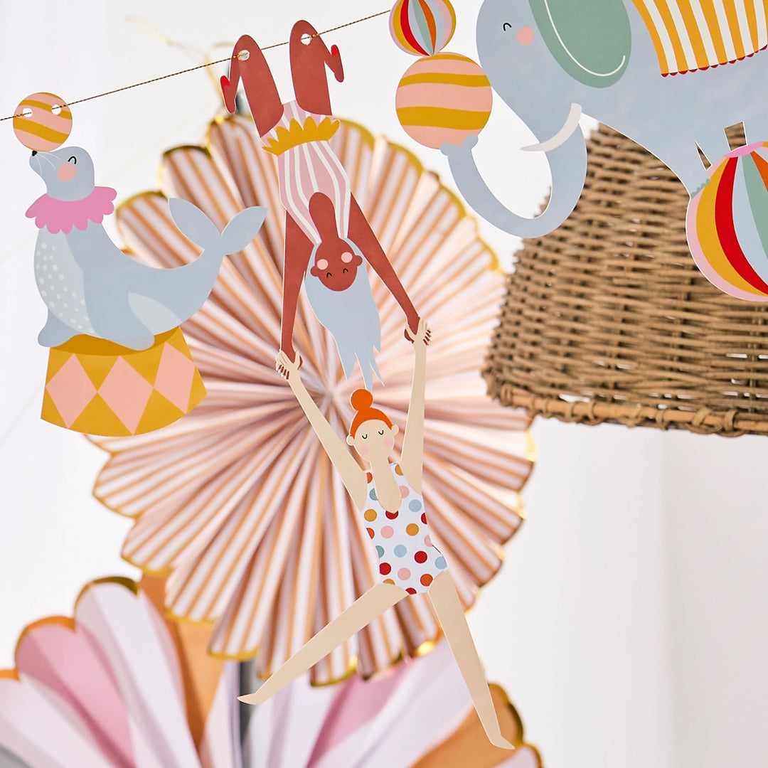 Circus Card Garland 3m