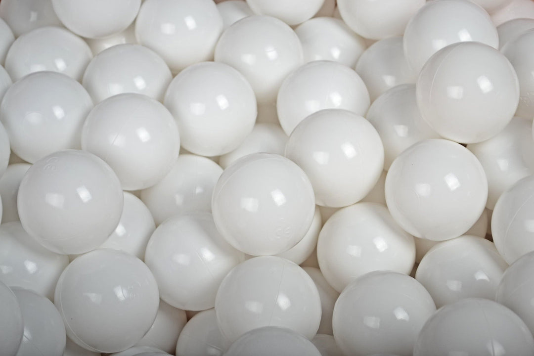 Cotton Light Grey Ball Pit | White Balls
