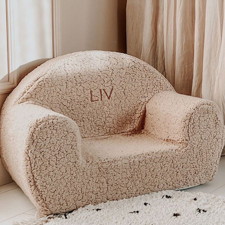 Personalised Teddy Chair Beige | Muzpony
