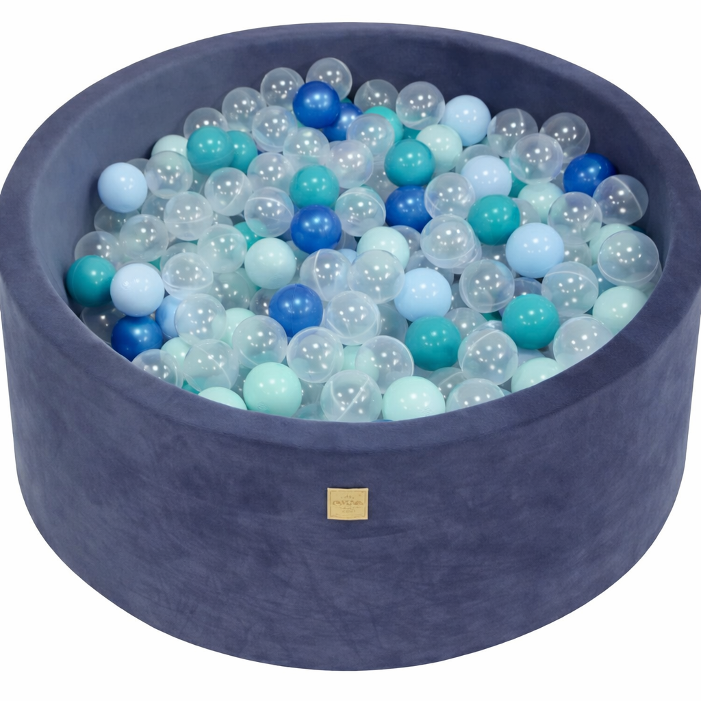 Velvet Blue Ball Pit | Mixture of 200 balls