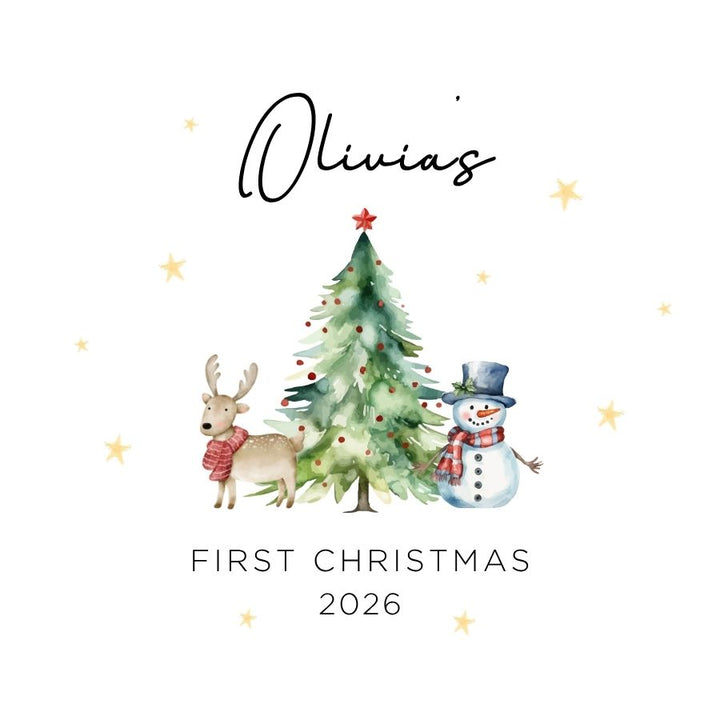 Personalised First Christmas Bauble