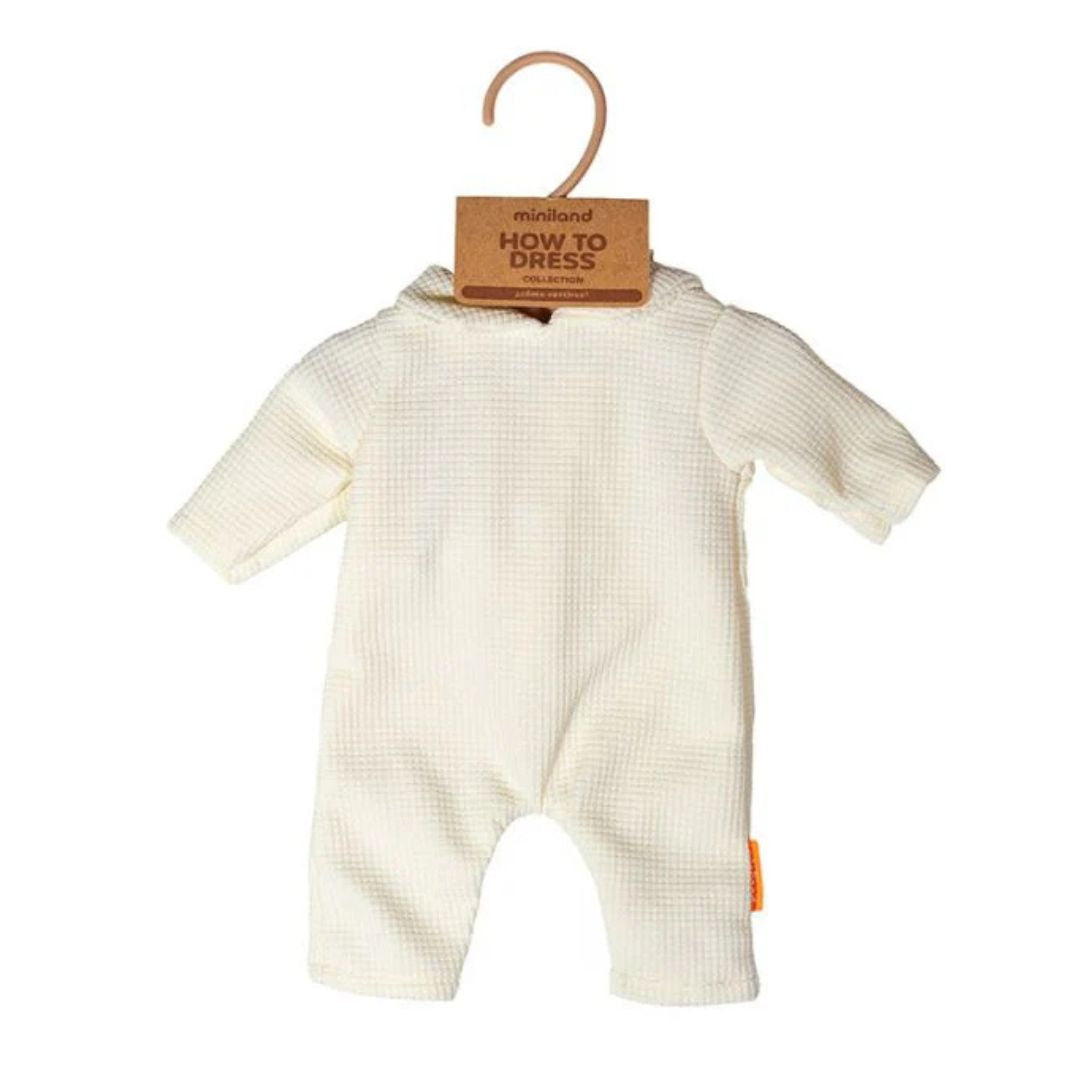 Doll Pyjama Set with Hat | Beige