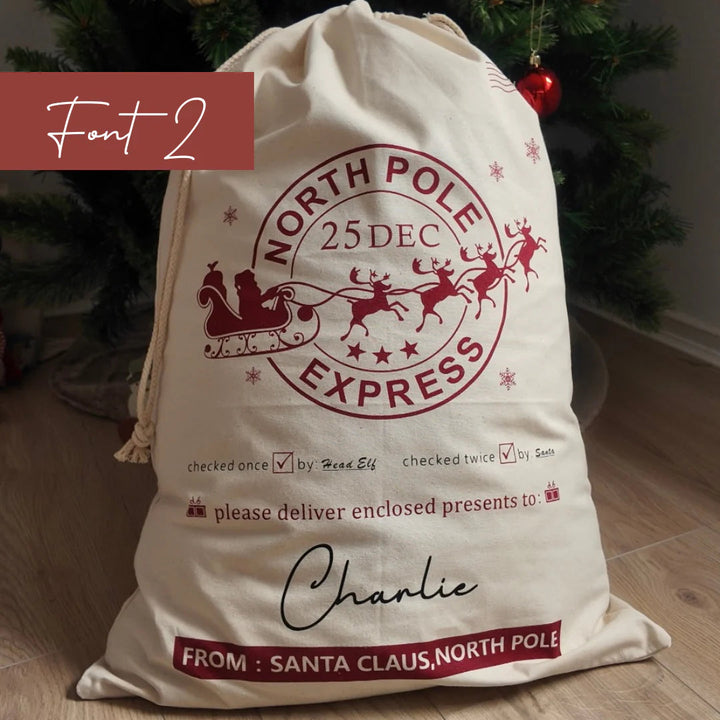 Personalised North Pole Express Sack | Large