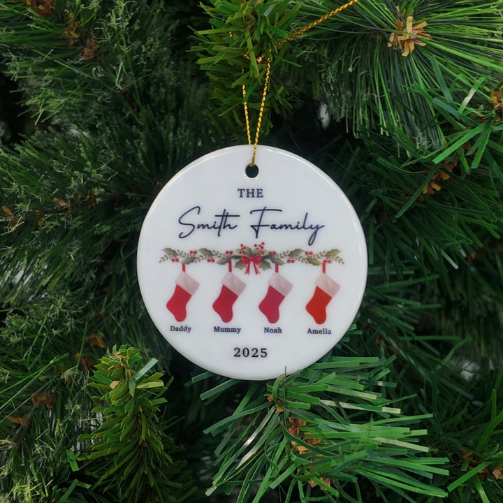 Personalised Family Christmas Bauble
