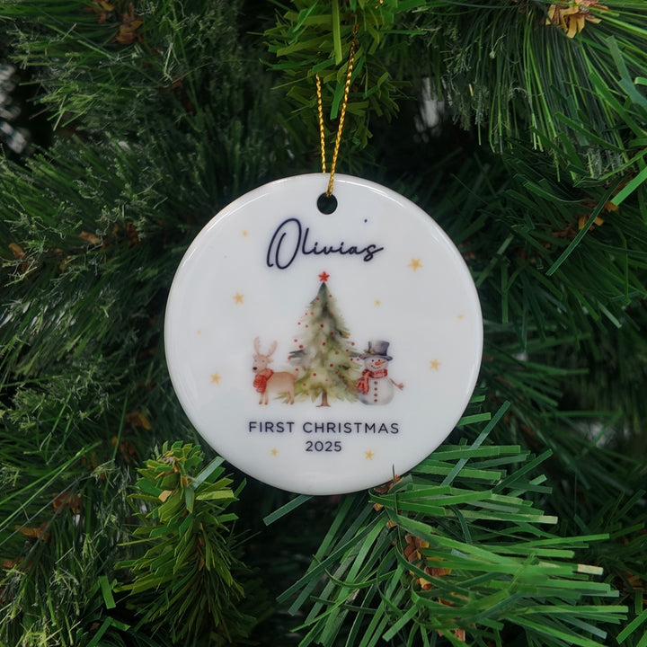 Personalised First Christmas Bauble