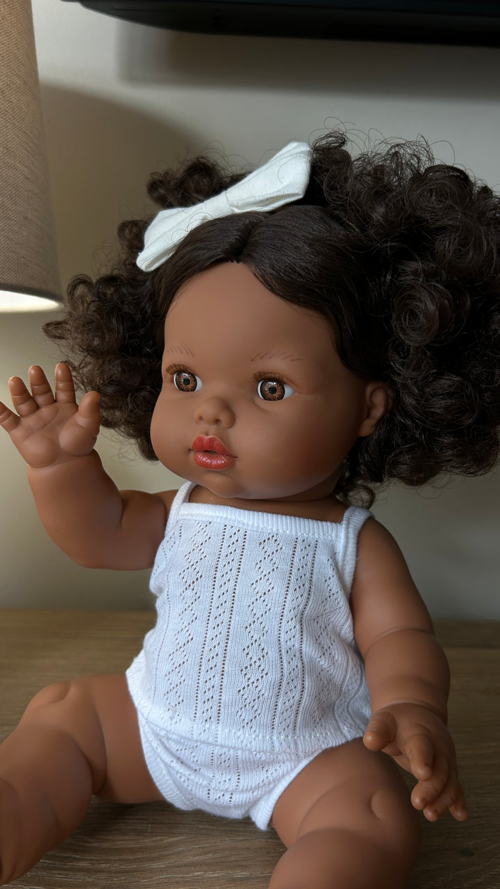 Pointelle Doll Set | White