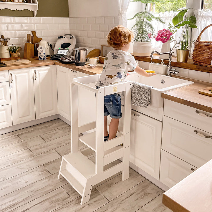 MeowBaby Kitchen Helper | White