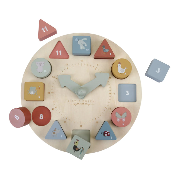 Little Dutch Wooden Puzzle Clock