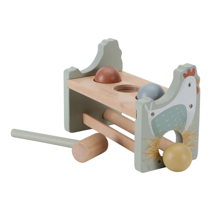 Little Dutch Hammer Bench With Rolling Balls | Little Farm