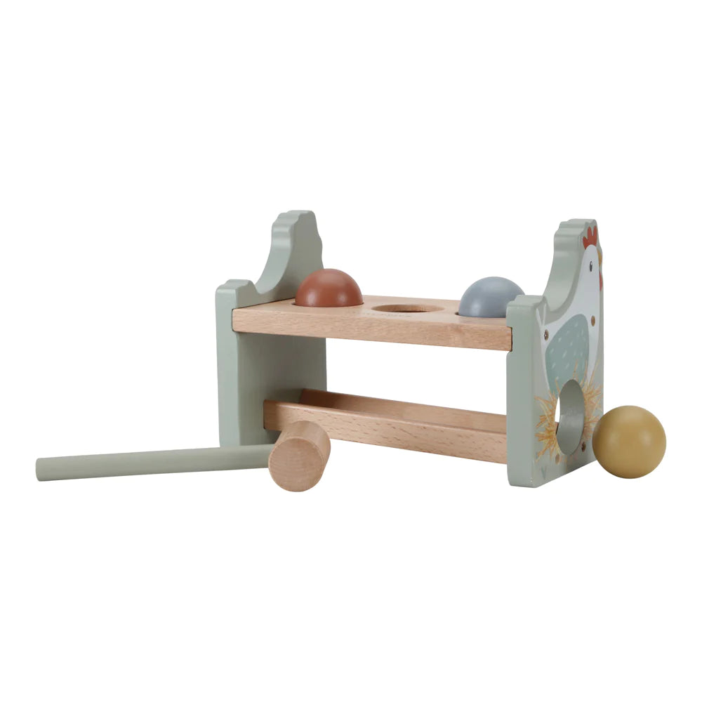 Little Dutch Hammer Bench With Rolling Balls | Little Farm