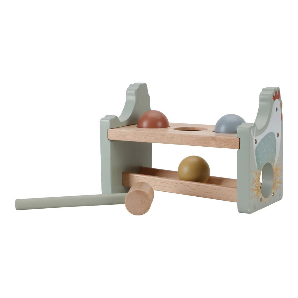 Little Dutch Hammer Bench With Rolling Balls | Little Farm