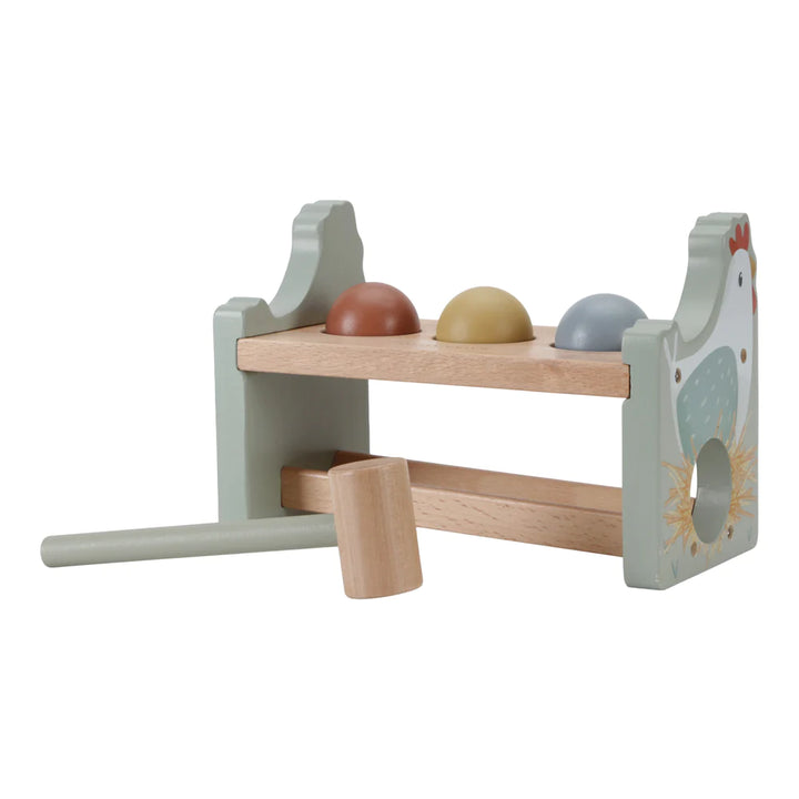 Little Dutch Hammer Bench With Rolling Balls | Little Farm