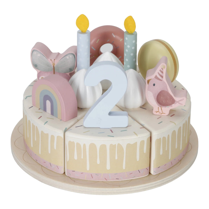 Little Dutch Wooden Birthday Cake | Pink