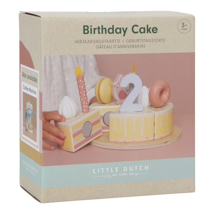 Little Dutch Wooden Birthday Cake | Pink