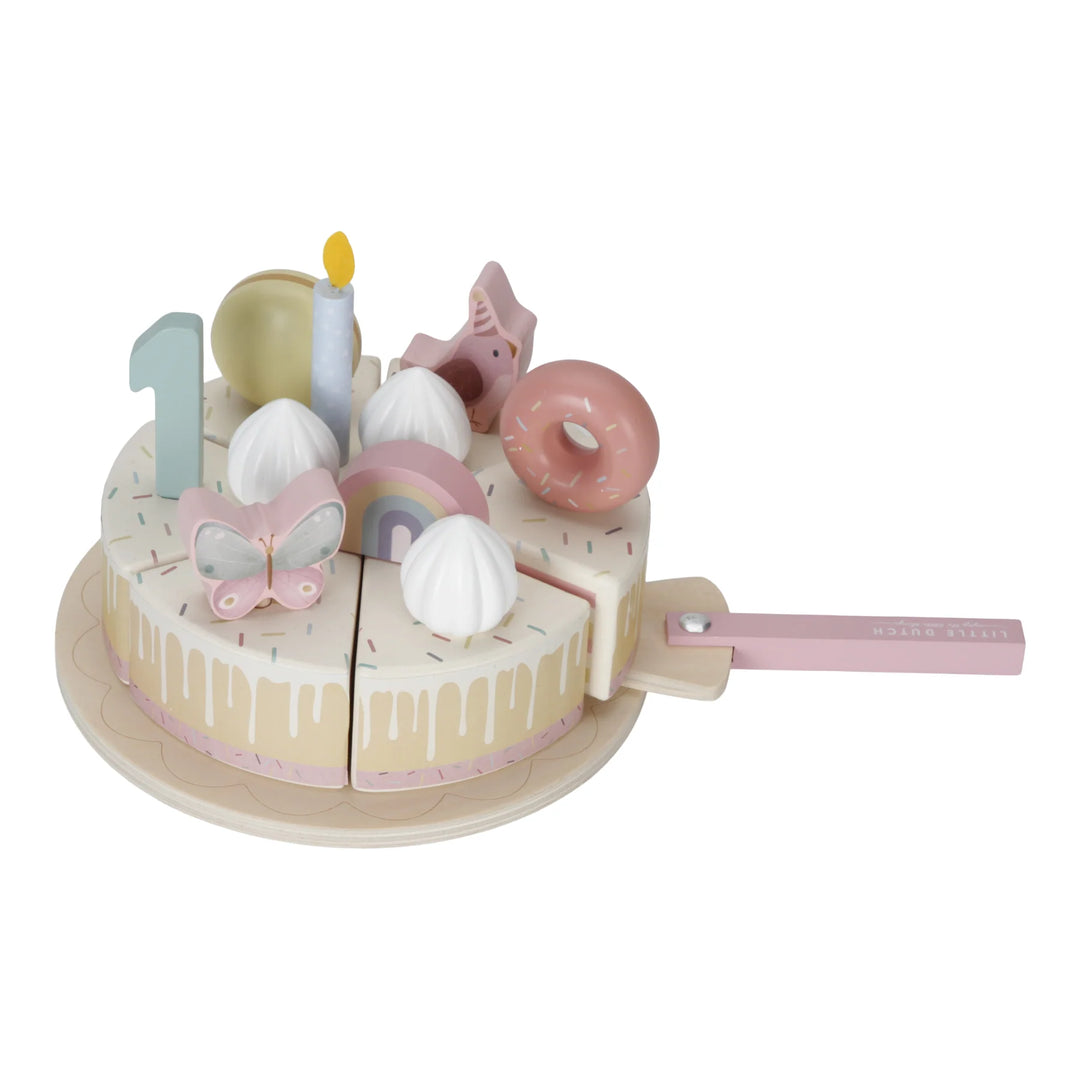 Little Dutch Wooden Birthday Cake | Pink