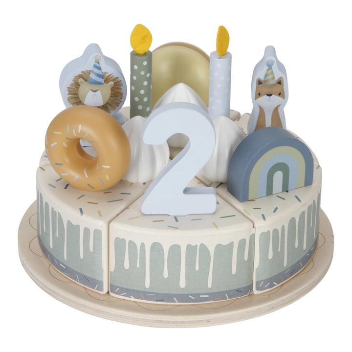 Little Dutch Wooden Birthday Cake | Blue