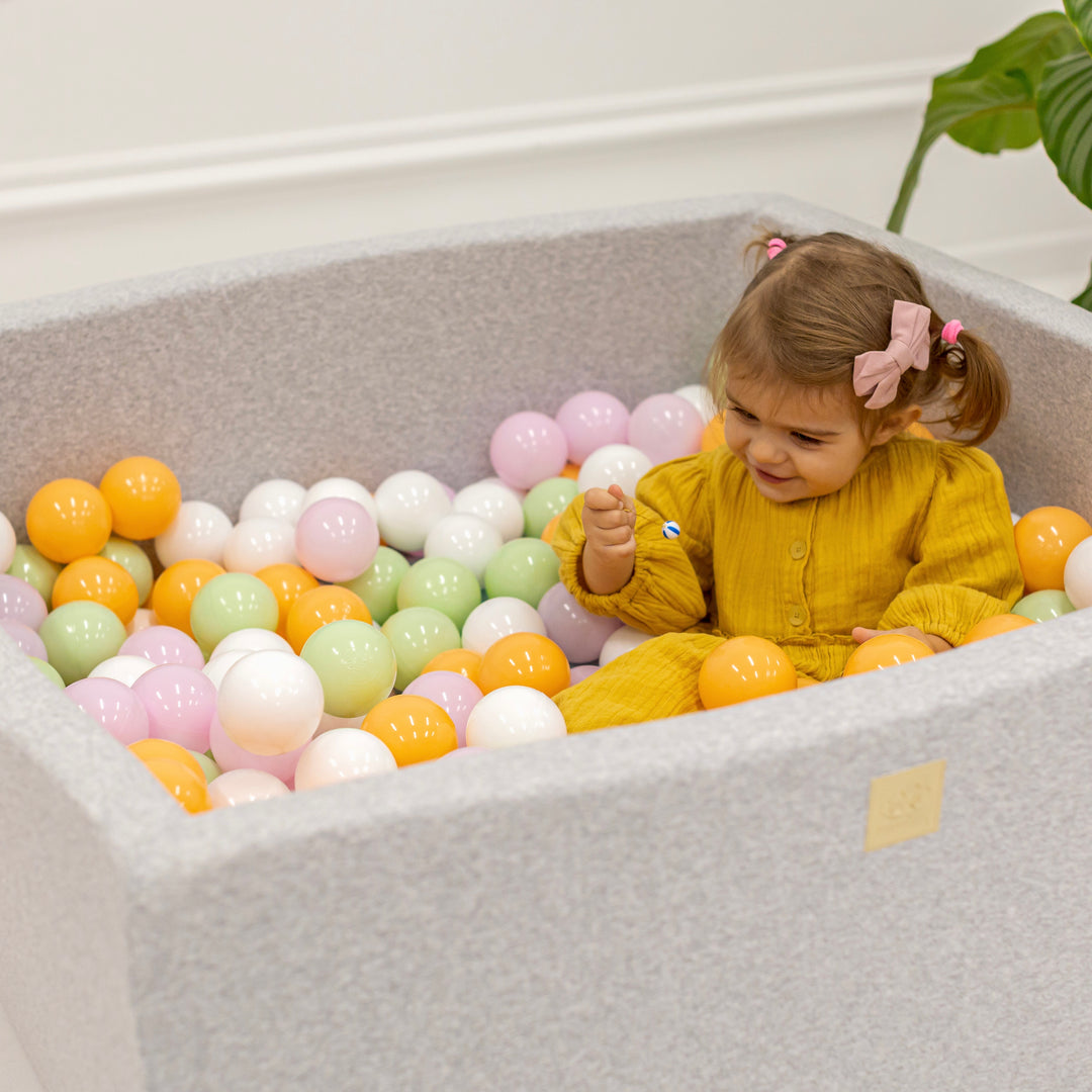 Make Your Own Square Ball Pit | Cotton Light Grey