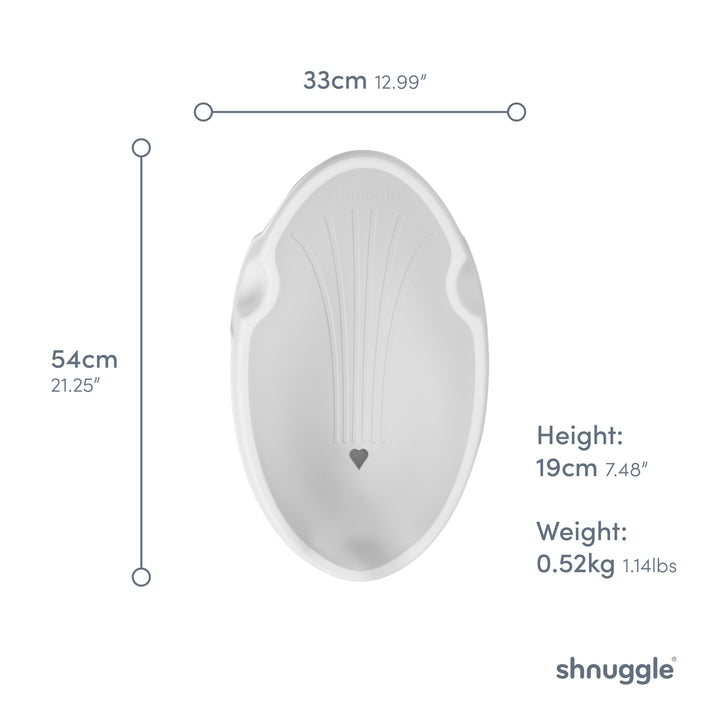 Shnuggle Newborn Bath Support | Taupe