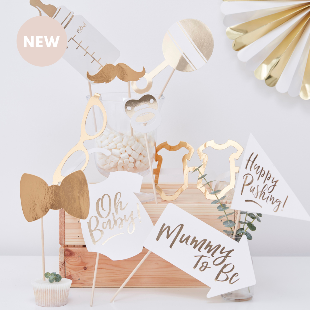 Ginger Ray Oh Baby! Baby Shower Photo Booth Props