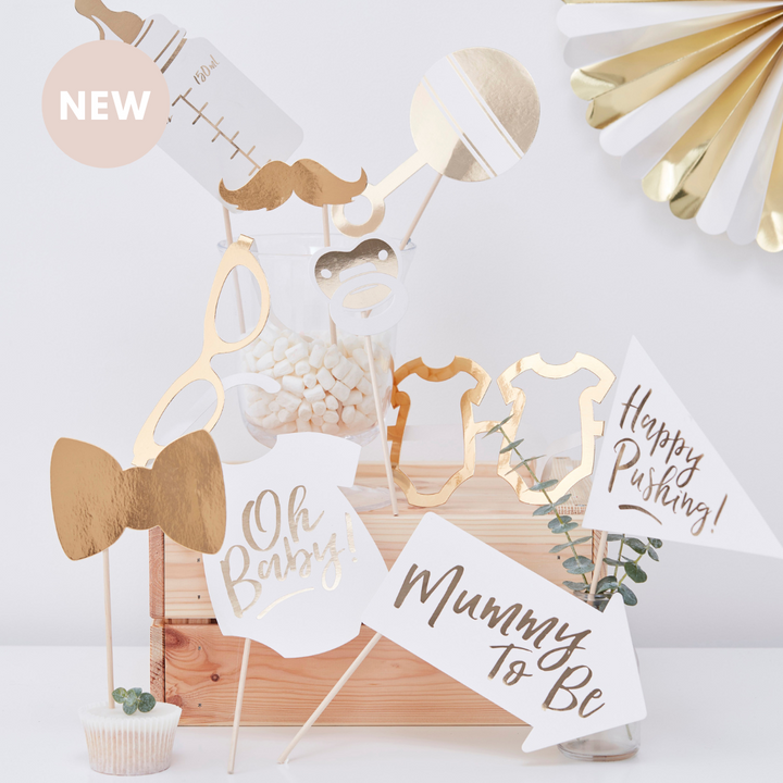 Ginger Ray Oh Baby! Baby Shower Photo Booth Props