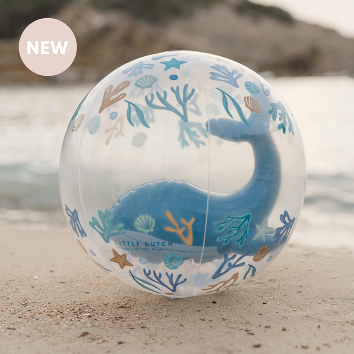 Little Dutch 3D Beach Ball | Ocean Dreams Blue