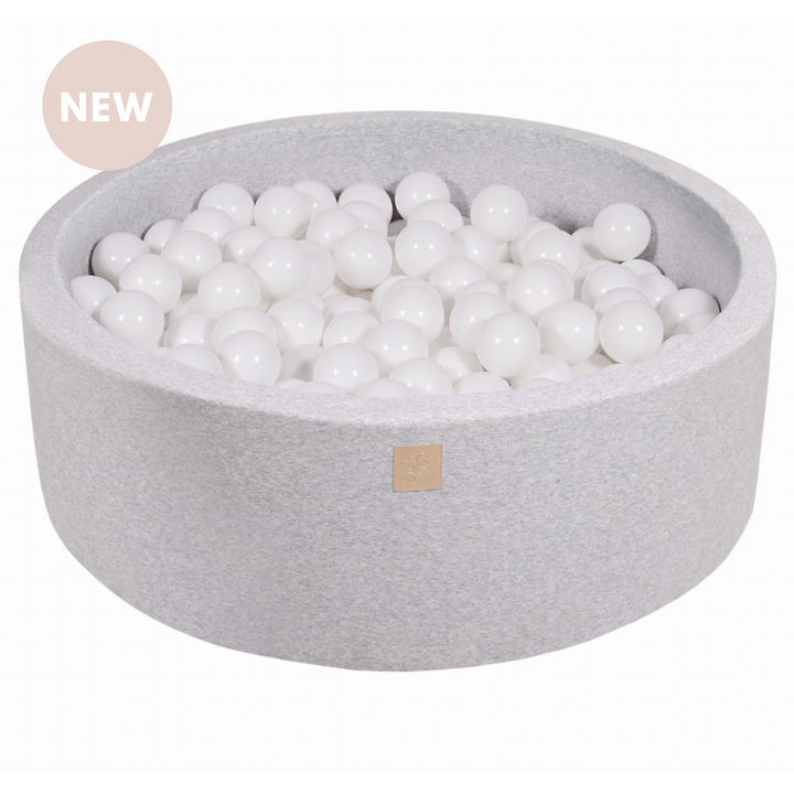 Cotton Light Grey Ball Pit | White Balls