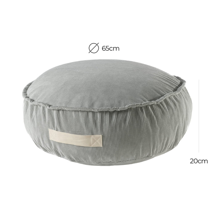 MeowBaby Round Pouffe | Grey