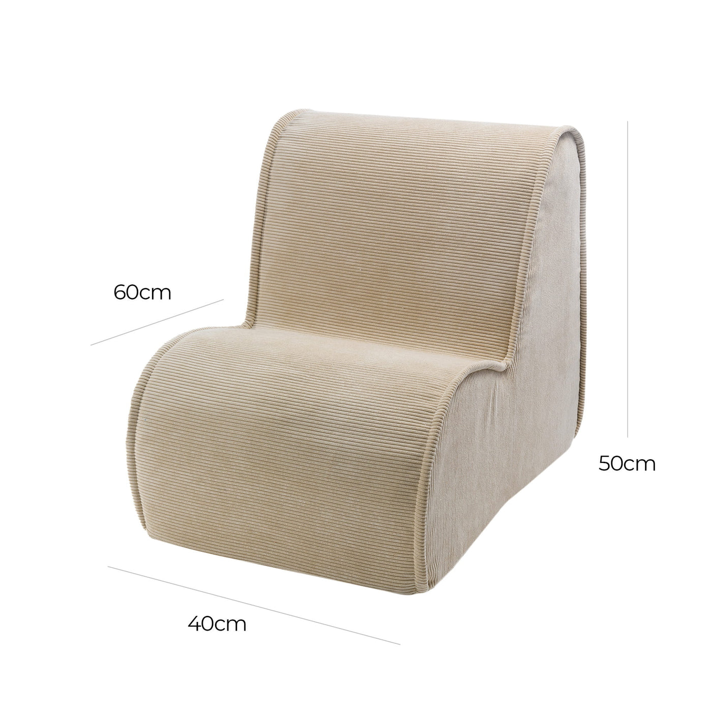 MeowBaby Corduroy Chair | Sand