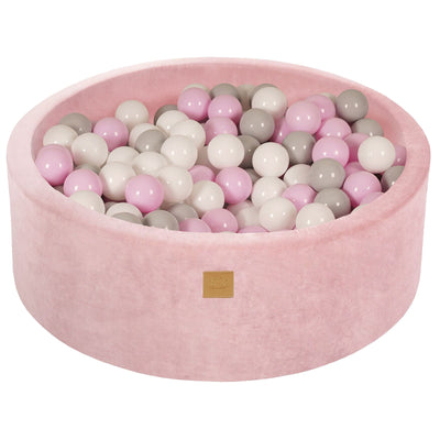 Velvet Powder Pink | White, Grey & Pastel Pink Balls
